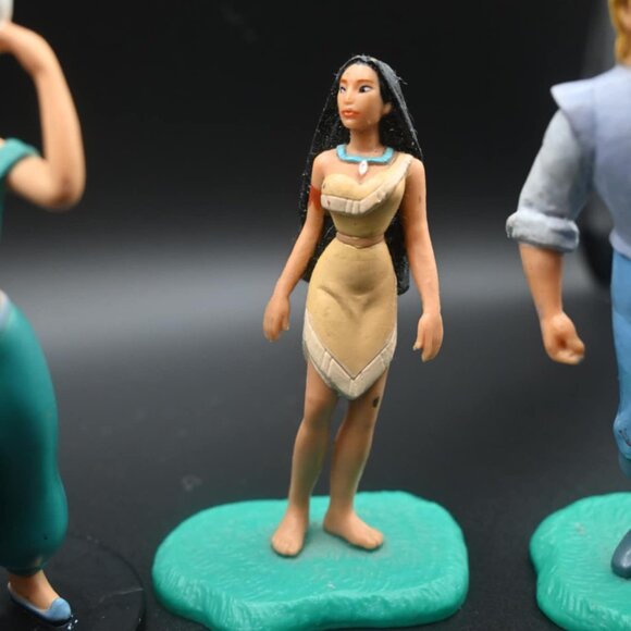 vintage disney figurine bundles - Pocahontas,  john smith,  mulan, jasmine - Picture 7 of 9